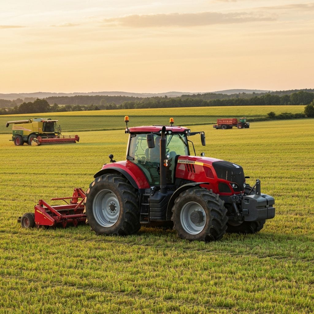 Zemědělské stroje a traktory